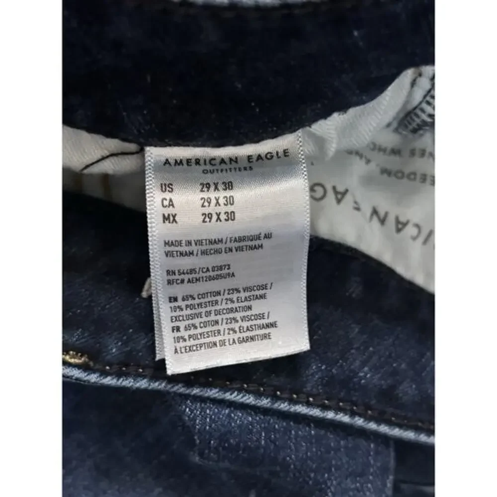 American Eagle Jeans Men 29x30 Blue Denim Next Level Airflex Slim Fit Skinny Leg